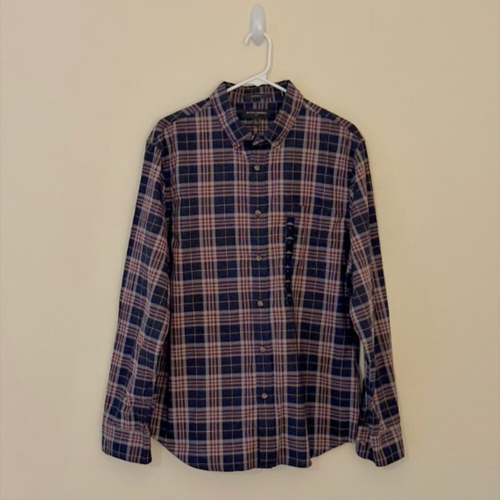 NWT! Long-sleeve Plaid Shirt - L